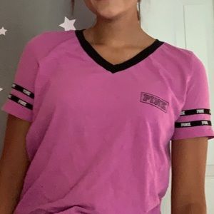 Purple and black t-shirt